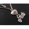 Motorbike Charm and Heart Necklace, Customisable