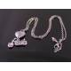 Motorbike Charm and Heart Necklace, Customisable