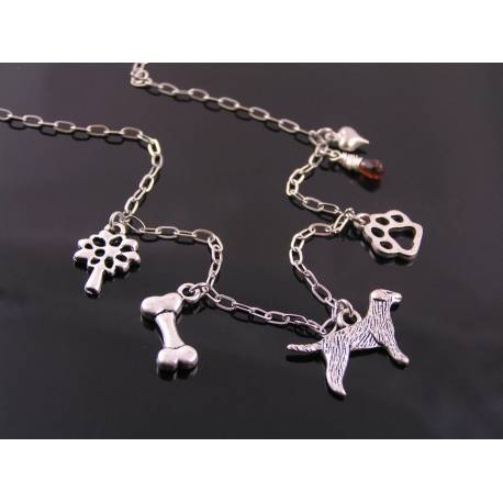 Dog Lover Necklace, Charm Necklace