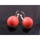 Coral Earrings, Retro Style