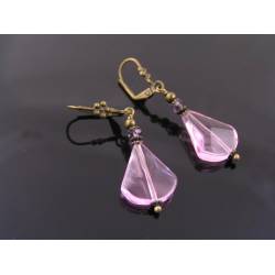 Pink Drop Earrings