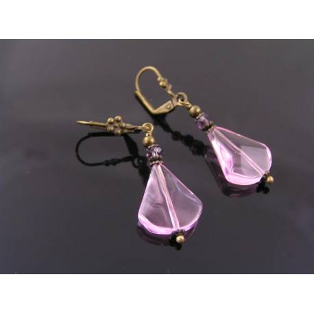 Pink Drop Earrings