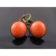Burnt Orange Sleeper Earrings