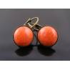 Orange Earrings, Cuff Style