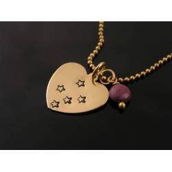 Southern Cross Constellation and Mookaite Necklace