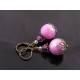 Faceted Vintage Pink Acrylic Earrings