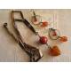 Carnelian Necklace and Earring Set