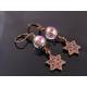Celestial Earrings with Mystic Quartz
