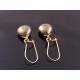Pyrite Earrings, gold filled