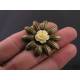 Ivory Flower Brooch