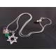 Star of David Necklace with Gemstones, Judaica Jewelry
