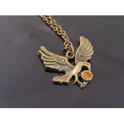 Bird Crystal Necklace