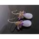 Natural Blue Chalcedony Earrings