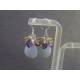 Natural Blue Chalcedony Earrings