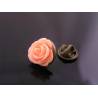 Coral Flower Pin Brooch