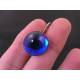 Larger Blue Cabochon Earrings