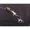 Art Deco Style Hand and Greyhound Necklace