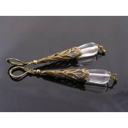 Long Gothic Filigree Earrings