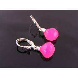 Pink Chalcedony Earrings