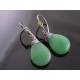 Wire Wrapped Earrings with Aventurine and Swarovski Crystals