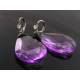 Purple Earrings, Light Weight Acrylic