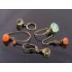 Wire Wrapped Carnelian Earrings