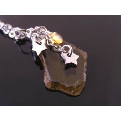 Beer Quartz, Citrine and Star Charm Necklace