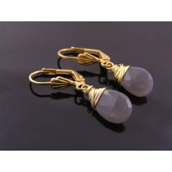 Grey Moonstone Earrings