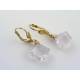 Pink Amethyst Fancy Cut Gemstone Earrings