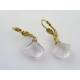 Pink Amethyst Fancy Cut Gemstone Earrings