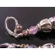 Ornate Purple Pearl Earrings