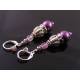 Ornate Purple Pearl Earrings
