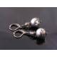 Silver Sea Shell Pearl Earrings