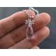 Rutilated Amethyst and Dragonfly Charm Necklace