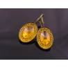 Sparkling Yellow Earrings