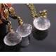 Rock Quartz Necklace and Earrings Set, April Birthstone