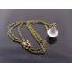 Rock Quartz Necklace and Earrings Set, April Birthstone