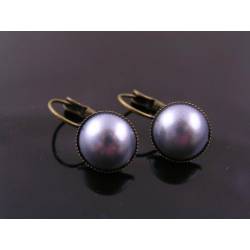 Grey Pearl Earrings