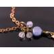 Whale Charm Necklace with Blue Kyanite and Moonstones