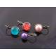 Blue and Black Sleeper Earrings