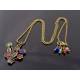 Cute Flower Pot Crystal Set Necklace