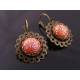 Ornate Vintage Filigree Earrings, Choose your Colour