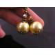 Extra Large Bronze Pearl Earrings