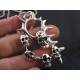 Spikey Skull Pendant Necklace
