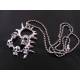 Spikey Skull Pendant Necklace