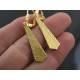 Hand Hammered Tie Earrings
