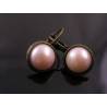 Light Peach Pearl Earings