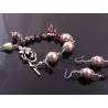 Glass Pearl and Bead Bracelet and Earrings