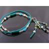 Freshwater Pearl, Glass Bead Lariat Necklace