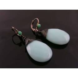 Aqua Earrings, Gunmetal